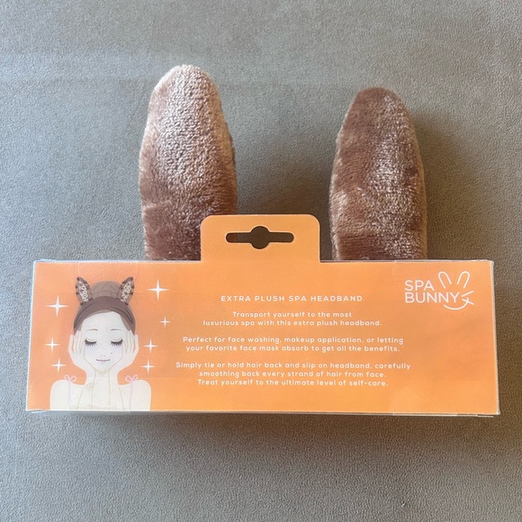 Spa Bunny Brown Fox Deer Extra Plush Spa Headband Pampering Christmas Gift - Picture 2 of 2